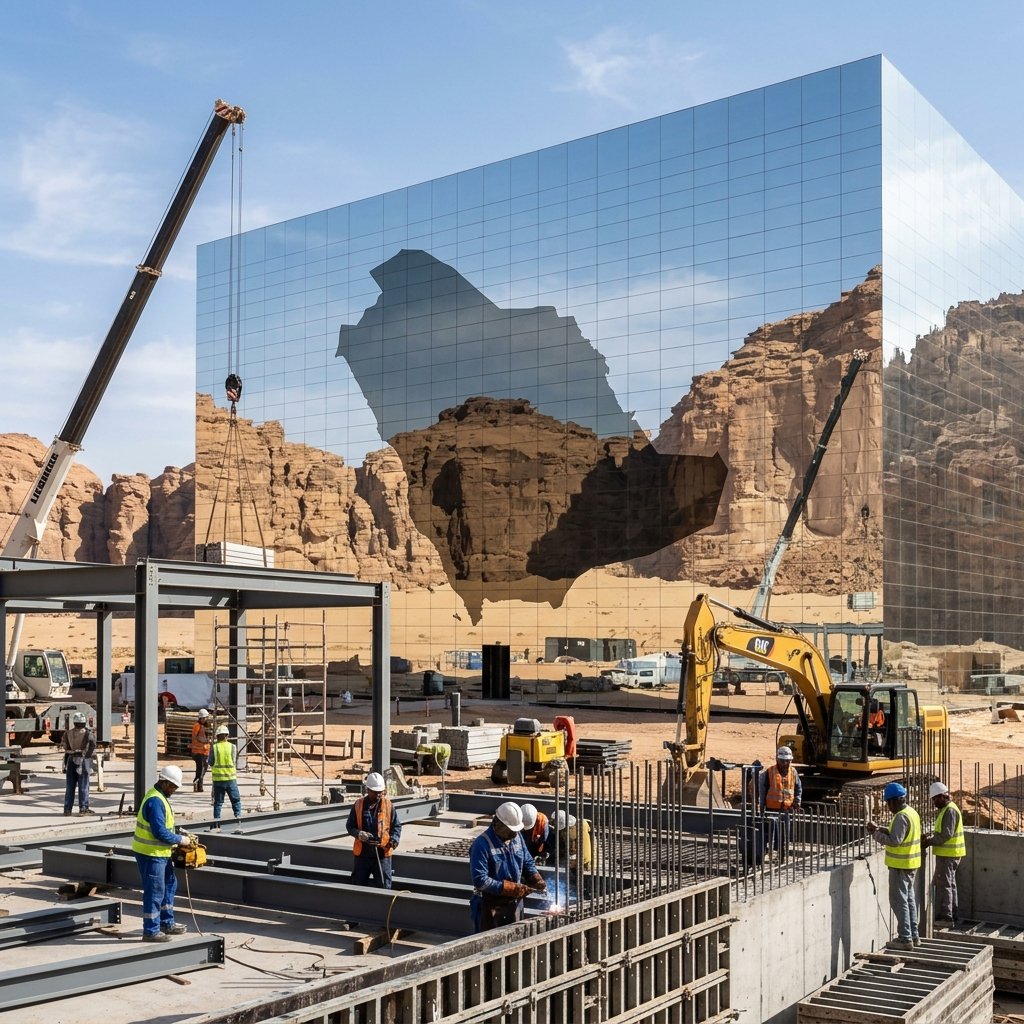 Construction site reflected in b… 20260924090537