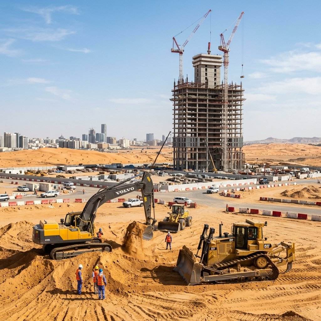Machinery moving earth at constr… 20260925023234