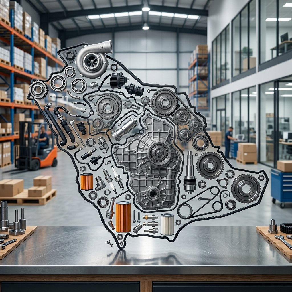Spare parts arranged as map 20260925022833